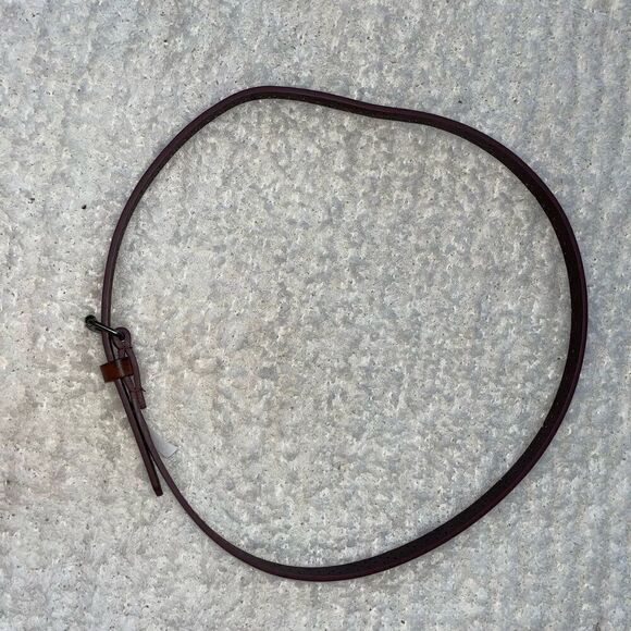 Target brown thin leather-feel belt | Sz OS - Picture 3 of 4